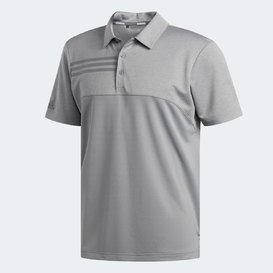CHOMBA ADIDAS 3-STRIPES HEATHER BLOCKED POLO SHIRT